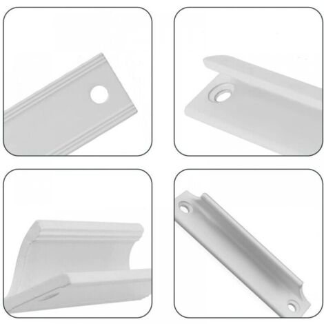 Profil d'angle en PVC Blanc 50mm