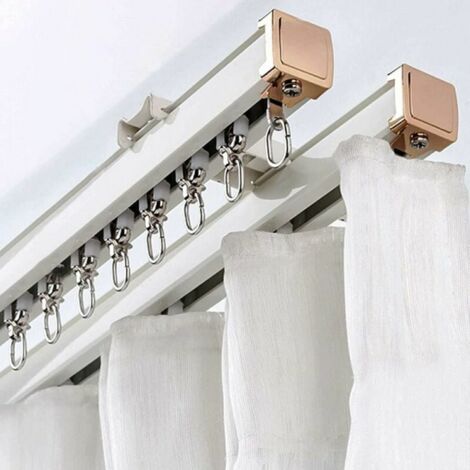 30 Poulies Silencieuses Pour Rail Rideau - Métal Avec Roues Caoutchoutées | Pour Salle De Bain, Chambre, Armoire