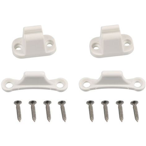 Serrure Porte pour Camping-Car et Caravane , Compatible Trous de Montage de 35 mm et 48 mm , Accessoires Camping Car , Serrure Blanche pour Compartiment , Sécurité Renforcée pour Camping-Car (1/5)