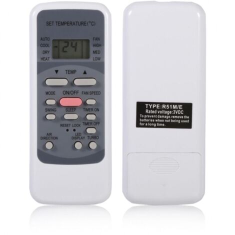 Télécommande De Remplacement Pour Climatiseur Midea – Modèle RG10L1 C2HS BGEF – Compatible Avec Plusieurs Appareils