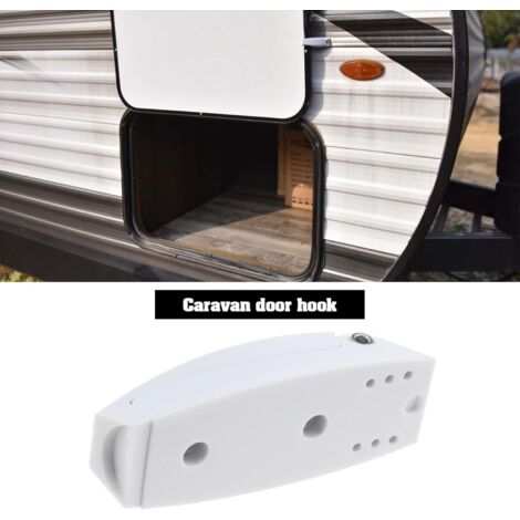 Loquet De Porte Pour Camping-car - Support Pliable ABS - Ressort Acier - Garde La Porte Ouverte En Sécurité