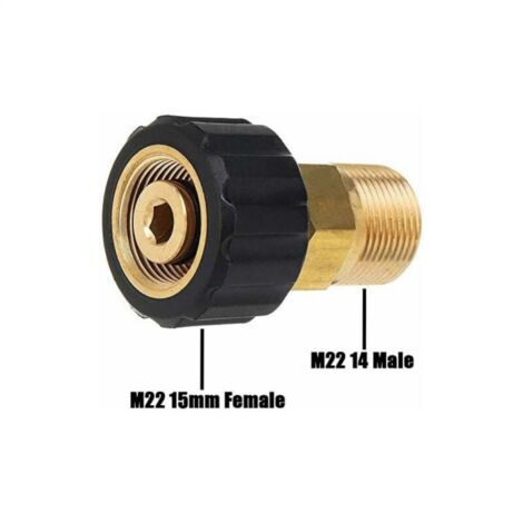 Raccord Rapide Pour Nettoyeur Haute Pression, M22 Pivotant De 14 Mm Vers Raccord Métrique M22