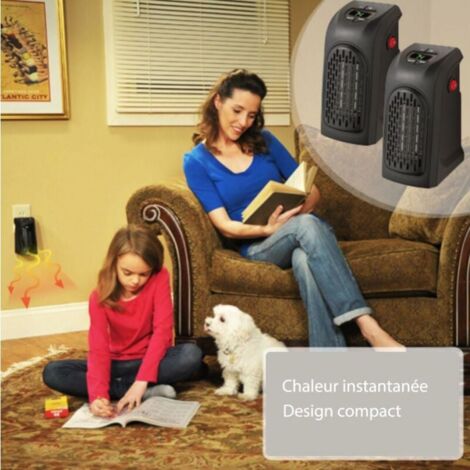 Chauffage D'appoint Portable à Batterie - Désembueur Pour Voiture Et Intérieur - Compact Et Silencieux - 1500 MAh