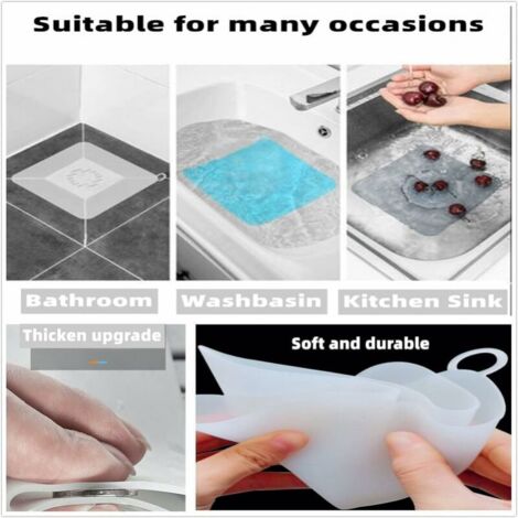 Bouchons De Vidange En Silicone Anti-odeurs – Lot De 2, Réutilisables, écologiques