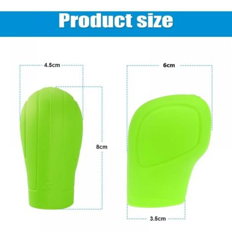 2 Housses En Silicone Pour Pommeau De Levier De Vitesse - Couvre Levier Universel, Protection Antidérapante, Décoration Voiture