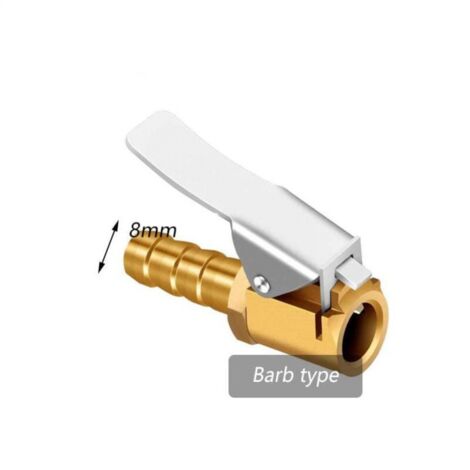 Lot De 2 Embouts De Gonflage En Laiton - 8mm - Pour Pneus De Voiture - Neuf