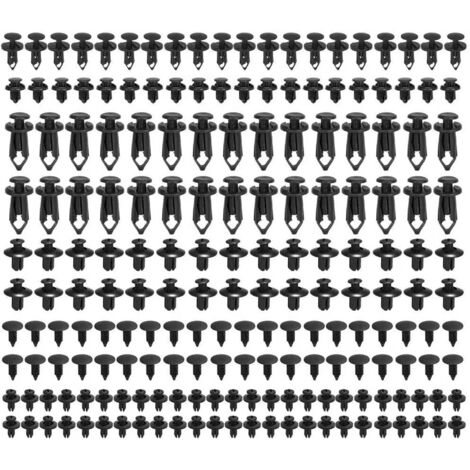190 Piece Automotive Retaining Clips and Fastener Removers - 6 Most Popular Sizes and Applications Automotive Push Pin Rivet Set - Door Trim Clips for Toyota, Honda, Nissan, Mazda (1/5)