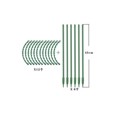 14 Pièces Supports Plantes Grimpantes - Treillis Jardin Plastique Pour Tomates, Concombres, Vignes