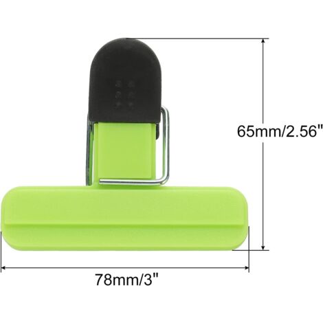 Wilhelm Sell Lot De 10 Clips De Fermeture Acier Inoxydable - Pinces Pour Sacs Alimentaires, Congélation, Chips, Café - Gardent La Fraîcheur