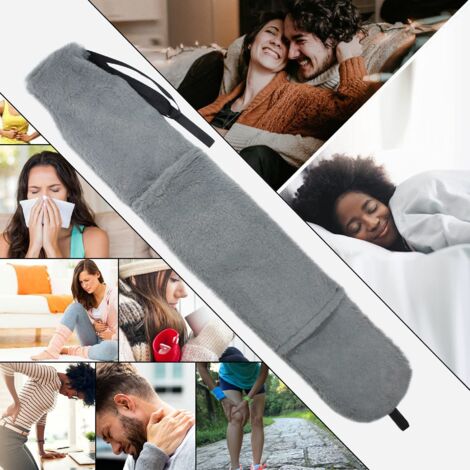 Bouillotte Luxueuse Avec Housse En Fausse Fourrure - 2 Litres