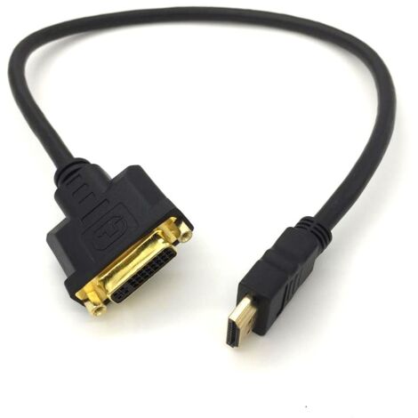 Adaptateur Poppstar HDMI Vers DVI-D – 1080p – Contacts Dorés – Neuf