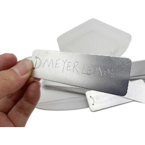 FAURAPMNG - Lot De 8 Étiquettes Bagages Métal Rectangulaires Aluminium - Couleurs Variées, Anneau Inox