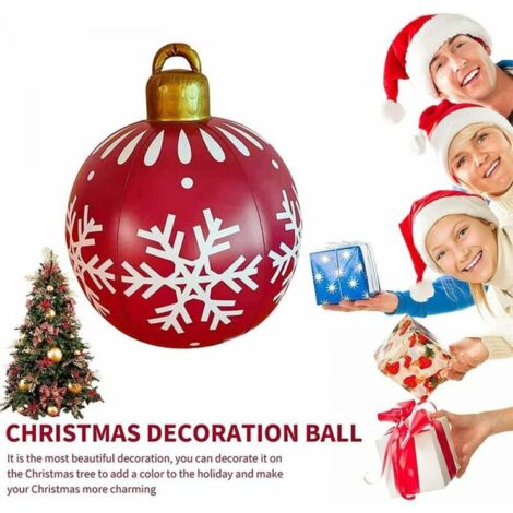 Boule Décorative Gonflable De Noël, Boule Gonflable Géante En