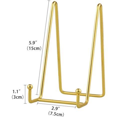 Support En Bois Vintage Multifonction – Présentoir Pour Assiette, Cadre Photo, Livre, Tablette – 15,2 Cm, Design élégant