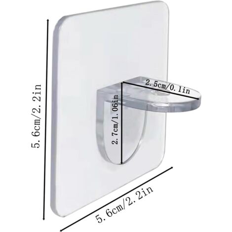Lot De 10 Supports D'étagère Adhésifs SODIAL - Chevilles De Rangement