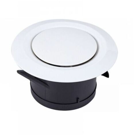 Cyslmuk – Bouche VMC Ø120mm – Grille de ventilation orientable en ABS – Installation facile au mur ou plafond – Idéale pour salle de bain et cuisine (1/5)