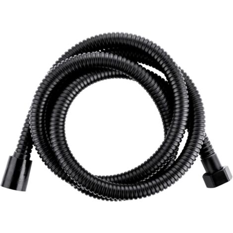 Flexible de douche, flexible de 200 cm pour douchette, flexible de douche avec protection anti-torsion pour douchette, flexible de douche universel anti-torsion, noir (1/5)