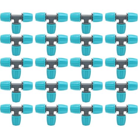 Lot De 8 Connecteurs Filetés Étoile Pour Tubes De 25 Mm De Diamètre Extérieur - Filetage 1/4-20 - Acier Noir