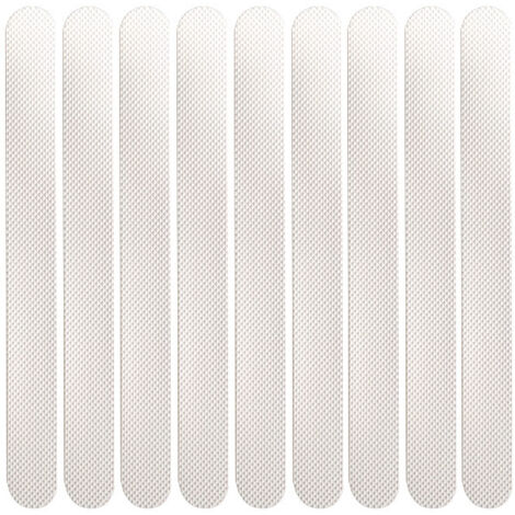JZK Lot De 20 Autocollants Antidérapants Ronds Transparents 10 Cm Pour Baignoire Et Douche + Grattoir