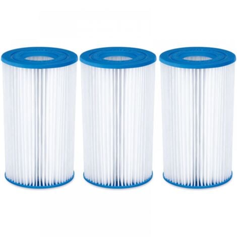 Lot De 3 Cartouches Filtrantes Extrudées 20µ 9" 3/4" (20/27) - Pour
