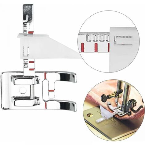 Pieds Presseurs Réglables Pour Machine à Coudre – Lot De 2 Avec Boîte – Compatible Singer, Brother, Janome – Guidage Couture Droite