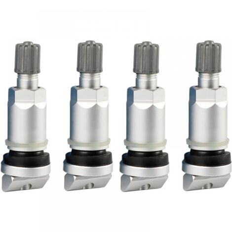 Lot De 10 Kits De Réparation TPMS - Capteur Pression Pneus 4 Pièces : Œillet, Écrou, Noyau Valve Et Capuchon