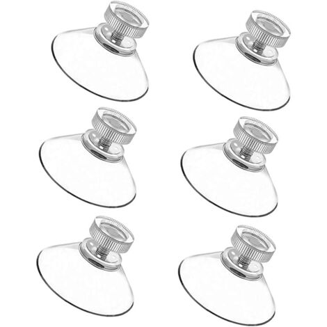 Lot de 25 ventouses en verre de 41 mm, transparentes, en PVC, sans crochet, adhésives ultra-résistantes (1/5)