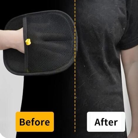 Gants d'épilation électrostatique pour animaux de compagnie, gants électrostatiques pour poils d'animaux, pour canapé, meubles, tapis (2 pièces)