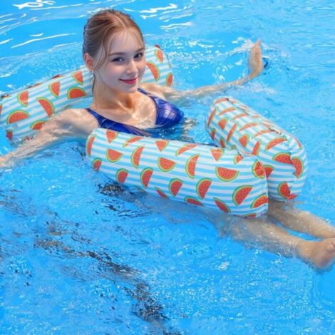 Hamac Gonflable 4-en-1 Pour Piscine - Avec Pompe à Air, Support 100 Kg, PVC - Pour Adultes Et Enfants (à Partir De 14 Ans)