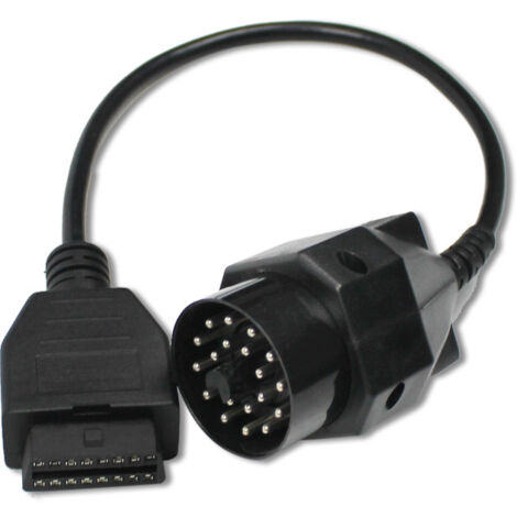 OBD2 Câble adaptateur 20Pin BMW Edibas à 16Pin Appareil de diagnostic OBD adapté aux anciens modèles compatible avec BMW 1982-2002 (1/3)