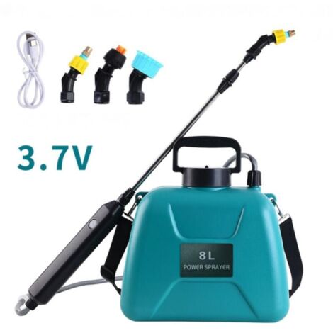 Pulvérisateurs Électrique pour Jardin 8L Pulvérisateur à Pression avec 3 Buses Réglable AutoPump avec Rétractable Pulvérisateur des Plantes Lavage pour Voiture Vert (1/5)