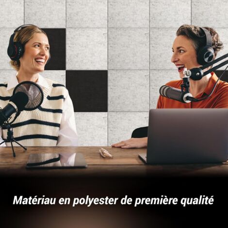 Tapis Autocollants D'Insonorisation - Lot De 50, Dimensions 50 X 20 Cm - Pour Isolation Phonique Et Thermique