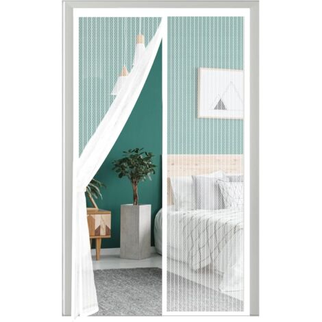 Parkside – Moustiquaire porte fenêtre coulissante 80x210cm – Installation sans perçage – Protection contre mouches et moustiques – Pour balcons et caves