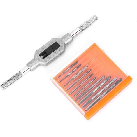 11 Pieces Mini Screw Tap Set Screw Tool Machine Accessory High Speed Steel M1-M3.5 for Clocks and Watches Tapping (Mini Screw Tap Set) (1/5)