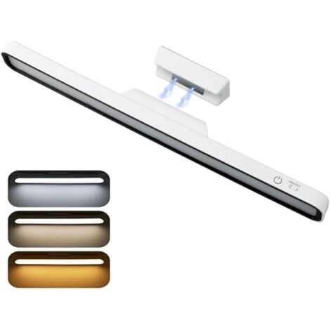 Lampe LED rechargeable de 32 cm, lampe d'intérieur rechargeable, lampe LED rechargeable USB de 3000 mAh, adaptée aux armoires et aux placards. (1/5)