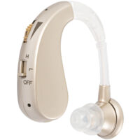 Amplificateur rechargeable Prothèse auditive Prothèse auditive numérique Prothèse auditive Amplificateur de son EU Plug Gold