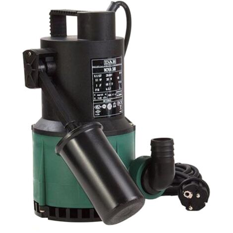 Jetly – Pompe vide cave NOVA 300R M-AUT – Relevage eaux claires jusqu'à 7,2 m – Débit max 200 l/min – Flotteur automatique intégré - NOVA 300 R M