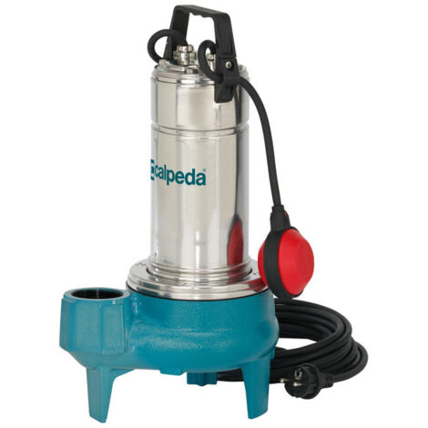 Calpeda – Pompe immergée GQSM508 0,55 kW – Débit 24 m³/h – Eaux chargées avec solides jusqu'à 50 mm – Monophasé 230V – Hauteur manométrique 8 m