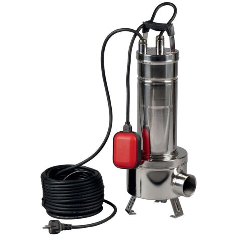 DAB – Pompe immergée automatique pour eaux chargées – Vortex INOX – Monophasée 0,55 kW – Débit jusqu'à 300 l/min – Hauteur refoulement 7,4 m - 550M-A