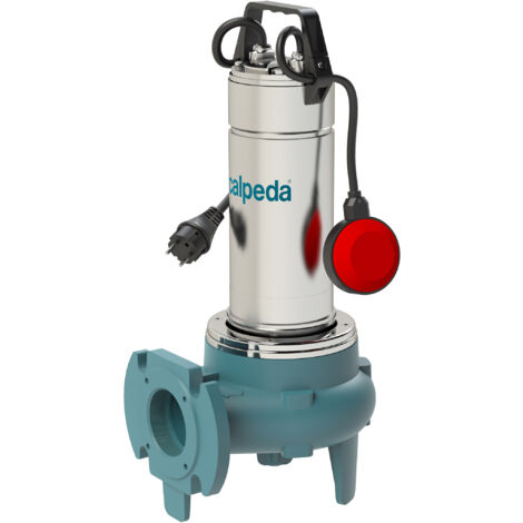 Calpeda – Pompe de relevage pour eaux chargées – 0,55 kW – Débit 400 l/min – Hauteur de refoulement 8 m – Interrupteur à flotteur inclus - GQVM 50-8