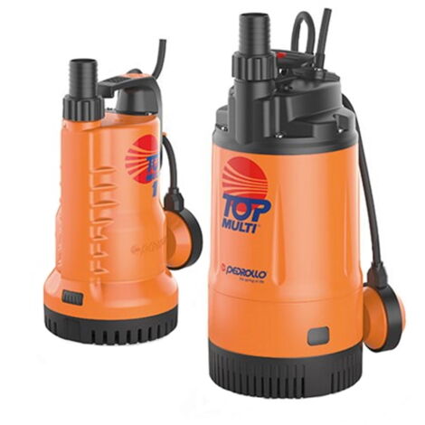 Pedrollo TOP MULTI 1 Pompe immergée avec flotteur eau de pluie 0,37kW arrosage citernes fiabilité interrupteur de niveau MONOPHASE (1/2)