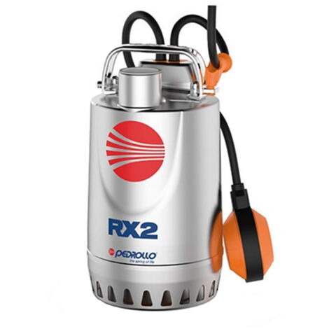 Pedrollo RXm5 Pompe vide cave de relevage avec flotteur Inox grand débit 1,1kW évacuation assèchement MONOPHASE