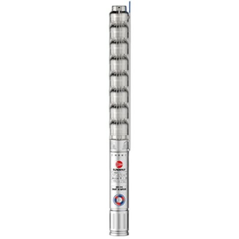 Pedrollo – Pompe immergée de forage 4 pouces – AISI 304 – Débit 50 à 420 l/min – Moteur triphasé 1,5 HP – Hauteur max 22 m – Sable jusqu'à 50 g/m³ (1/2)