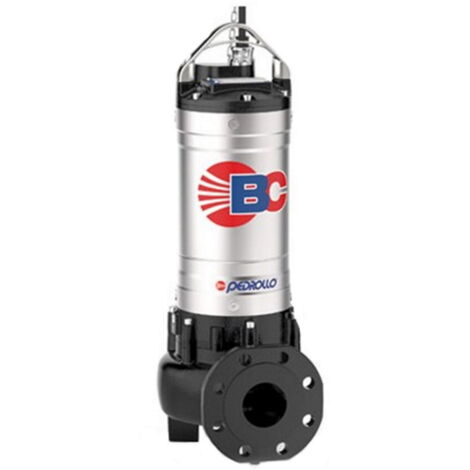 Pompe de relevage Pedrollo égout liquides avec corps solides jusq'à 50mm BC 75/35 Triphasé 380V roue BICANAL eaux usée grand débit 5,5kW (1/2)