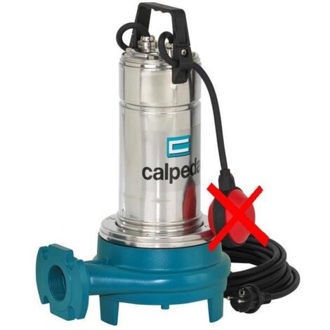 Calpeda pompe d'égout de relevage GQG6-21 pour l'evacuation des eaux uséé vidange de fosse avec roue DILACETRICE automatique avec flotteur Triphaséé 1,5Hp