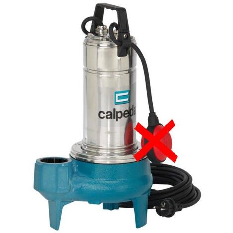 Calpeda – Pompe de relevage GQS 50-13 – Eaux chargées jusqu'à 50 mm – Puissance 1,5 HP – Débit 600 l/min – Hauteur de refoulement 12,8 m