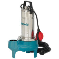 Calpeda – Pompe de relevage GQSM 50-8 – Eaux chargées avec solides 50 mm – Débit 400 l/min – Hauteur de refoulement 8 m – Moteur monophasé 230V