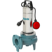 Calpeda – Pompe de relevage pour eaux chargées 0,55 kW – Hauteur de refoulement 8m – Débit 400l/min – Interrupteur à flotteur – Corps en fonte