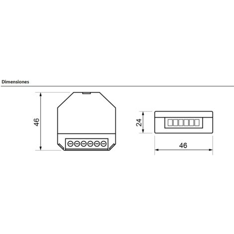 Variateur pour bandes LED unicolores RE PLA LE2 de Dinuy