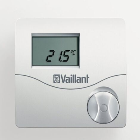 Vaillant – Thermostat d'ambiance numérique modulant pour chaudières à condensation – Écran rétro-éclairé – Économie d'énergie grâce à modulation - VRT50 (1/2)